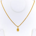 Graceful 22k Gold Ganesh Pendant