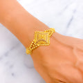 Luscious Charming 22k Gold Statement Bracelet