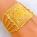 Sparkling Lovely 22k Gold Statement Bracelet