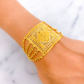 Sparkling Lovely 22k Gold Statement Bracelet