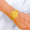 Classy Traditional 22k Gold Statement Bracelet