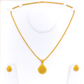 fancy-ornate-22k-gold-pendant-set