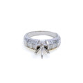 Shimmering 18K Gold + Diamond Setting