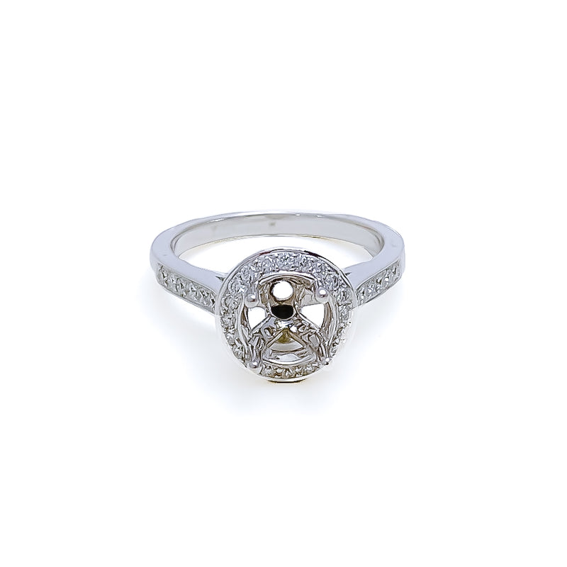 Elevated 18K Gold + Diamond Setting