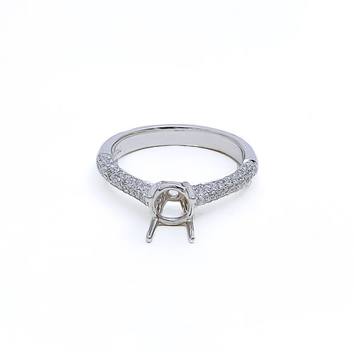 Luminous 18K Gold + Diamond Setting