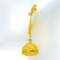 Tasteful Traditional 22k Gold Chandelier Earrings 