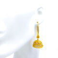 Magnificent Posh 22K Gold Chandelier Bali Earrings 