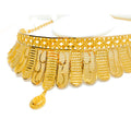 Delightful Alternating 22K Gold Choker Necklace