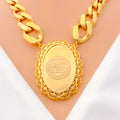 Decorative Oval 5-Piece 21k Gold Necklace Set 