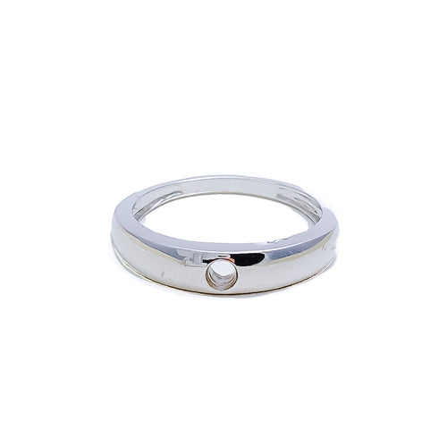 Brilliant Polished 18K Gold + Stone/ Diamond Setting