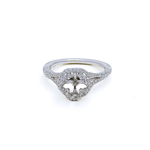 Mesmerizing Floral 18K Gold + Diamond Setting