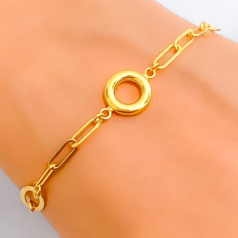 Opulent Graceful 21k Gold Bracelet