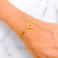 Opulent Graceful 21k Gold Bracelet