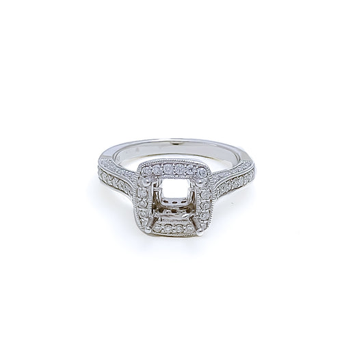 Bold Beautiful 18K Gold + Diamond Setting