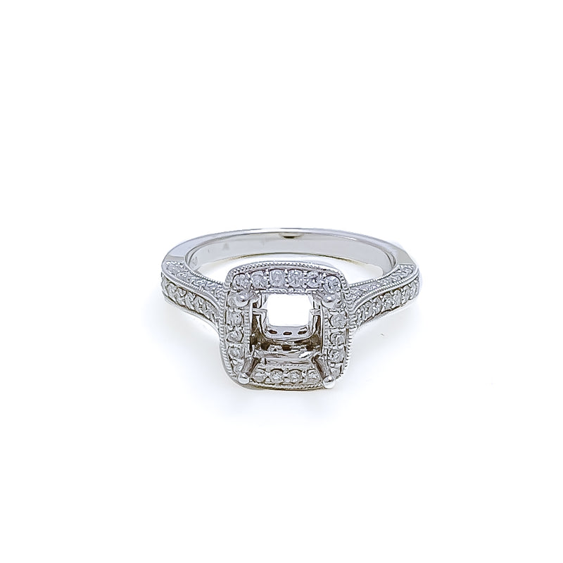 Bold Beautiful 18K Gold + Diamond Setting