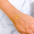 Lovely Circle 21k Gold Bracelet