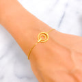 Lovely Circle 21k Gold Bracelet
