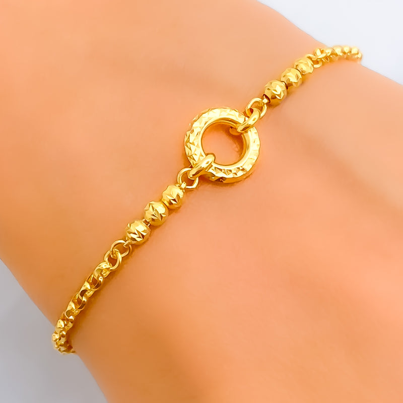 Shimmering Chand 21k Gold Bracelet