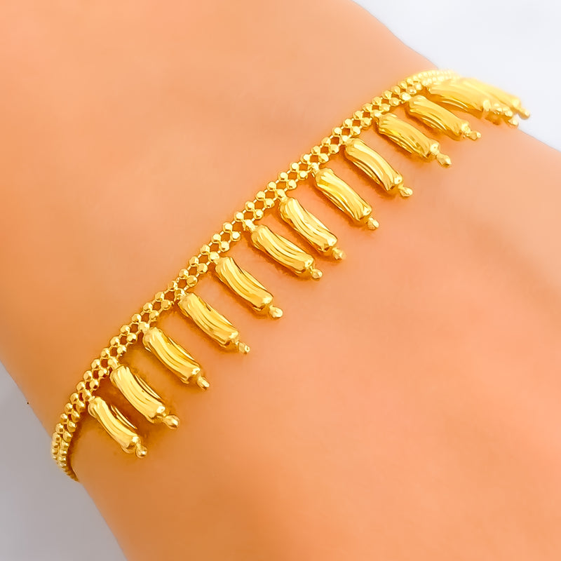 Intricate Lustrous 21k Gold Bracelet