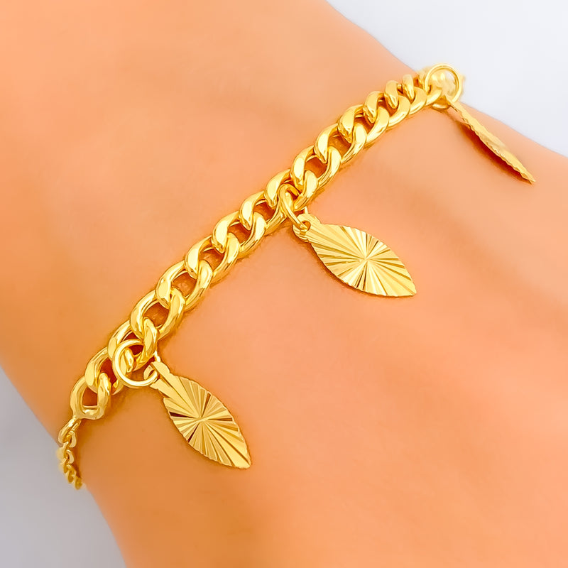 Classic Elevated 21k Gold Bracelet