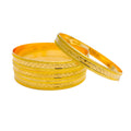 Elegant Sparkling 22k Gold Bangles 