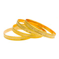 Elegant Sparkling 22k Gold Bangles 