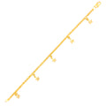 Dazzling Star Charm 22k Gold Bracelet