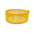 Versatile Graceful 22k Gold Netted Screw Bangle 