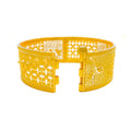 Versatile Graceful 22k Gold Netted Screw Bangle 