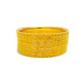 Regal Gleaming 22k Gold Bangle Set 