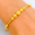 Stunning Disco Orb 22k Gold Bangle Bracelet