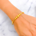 Stunning Disco Orb 22k Gold Bangle Bracelet