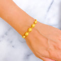 Classic Decorative 22k Gold Flexi Bangle Bracelet