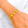 Classic Decorative 22k Gold Flexi Bangle Bracelet