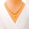 Noble Minimalist 22k Gold OM Pendant 