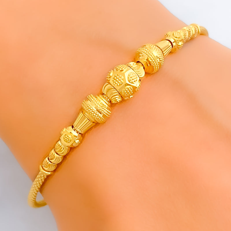 Captivating Heirloom 22k Gold Bangle Bracelet