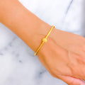 Couture Minimalist 22k Gold Bangle Bracelet