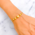 Graduating Ornamental 22k Gold Bangle Bracelet