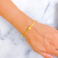 Impeccable Modish 22k Gold Bangle Bracelet