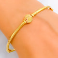 Impeccable Modish 22k Gold Bangle Bracelet