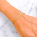 Embellished Unique 22k Gold Bangle Bracelet 
