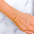 Trendy Dynamic 22k Gold Bangle Bracelet 