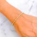 Trendy Dynamic 22k Gold Bangle Bracelet 