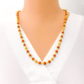 Opulent Gleaming 22k Gold Rudraksh Mala