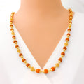 Opulent Gleaming 22k Gold Rudraksh Mala
