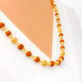Opulent Gleaming 22k Gold Rudraksh Mala