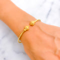 Modest Star Adorned 22k Gold Bangle Bracelet 