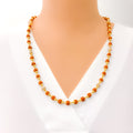 Dazzling Elegant 22k Gold Rudraksh Mala 