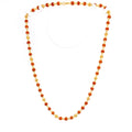 Opulent Gleaming 22k Gold Rudraksh Mala - 25"