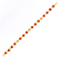 Classic Radiant 22k Gold Rudraksh Bracelet